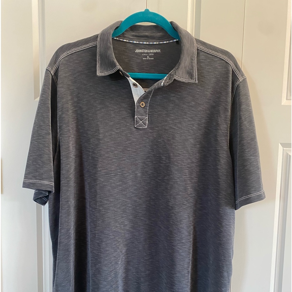 Johnston & Murphy -  Vintage Slub Polo - size Xl